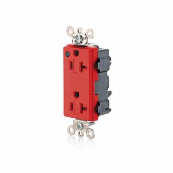 Leviton Electrical Receptacles 20 Amp, 125 Volt, Lev-Lok Modular, Decor M1636-PLR